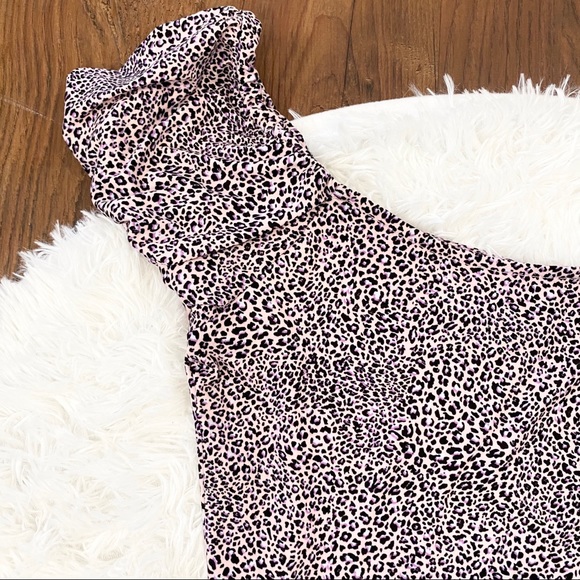 Wild Fable Pink Leopard Knit Mini Dress Size XS - Picture 2 of 6
